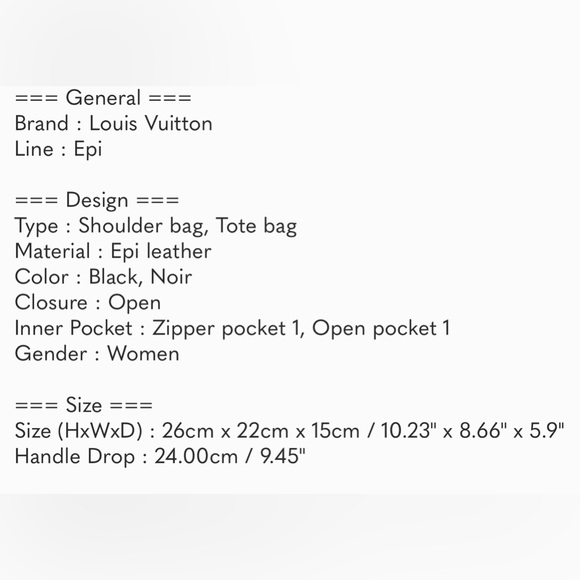 ⭐️ Louis Vuitton Epi Bucket PM Bag - Picture 15 of 15